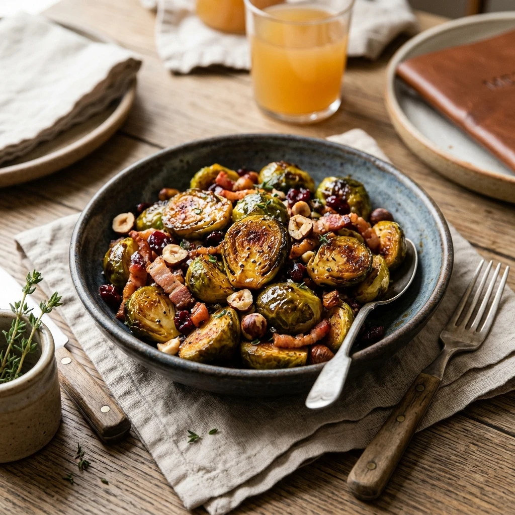 Cider-Glazed Brussels Sprouts