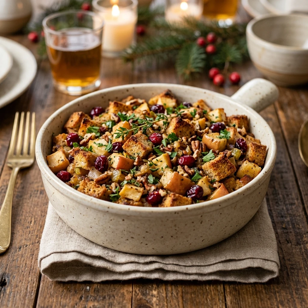 Cranberry Apple Stuffing for Holiday Feast