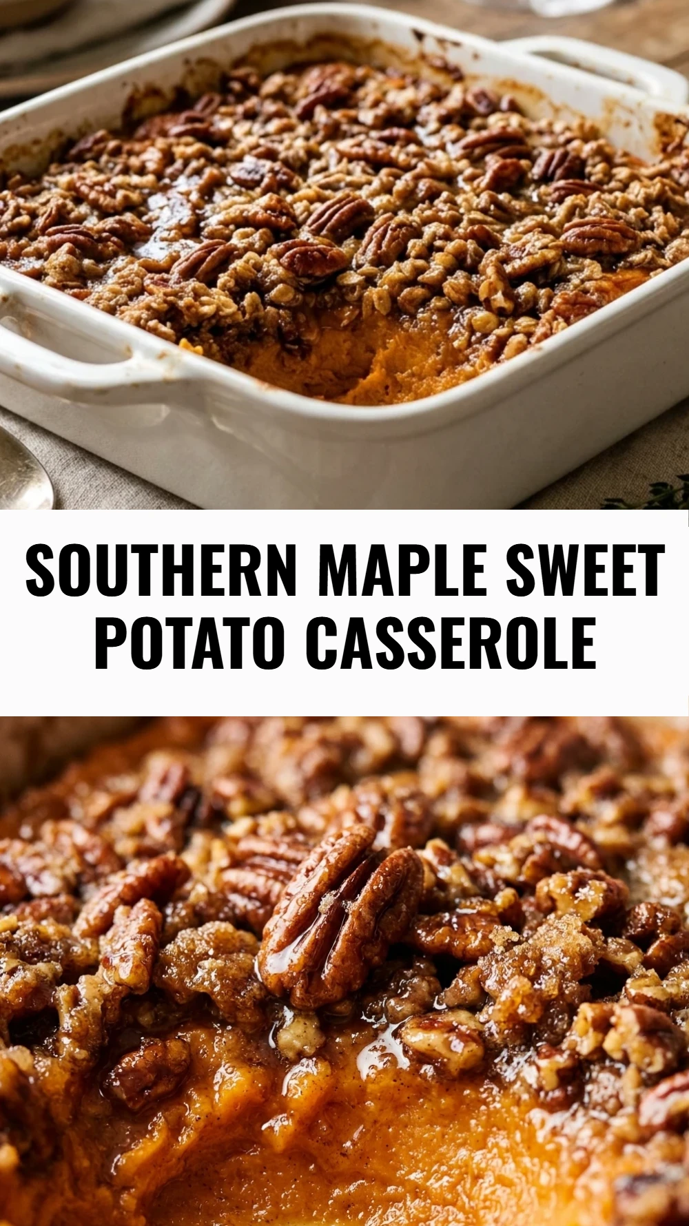 Southern Maple Sweet Potato Casserole