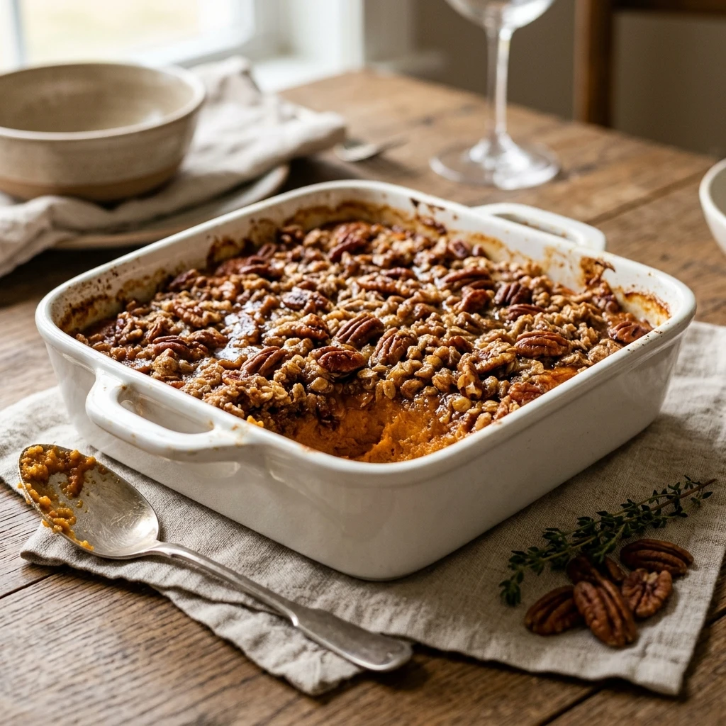 Southern Maple Sweet Potato Casserole