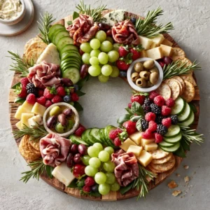 Summer Charcuterie Wreath Board For Outdoor Entertaining