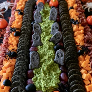 Graveyard Charcuterie Board For Halloween Night