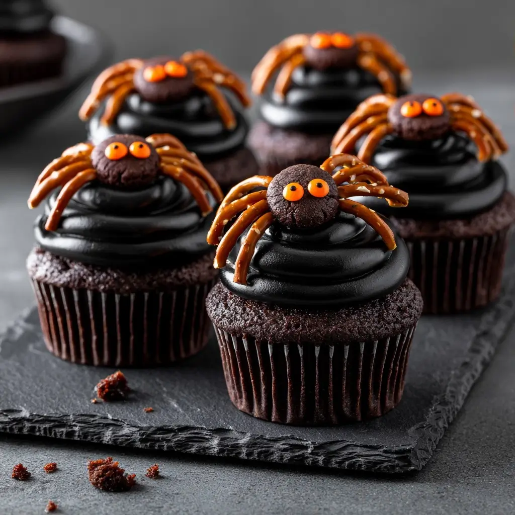 Spooky Spider Cupcakes