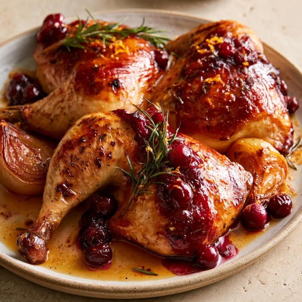 Cranberry Maple Roast Chicken