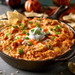 Halloween Boo Ffalo Chicken Dip