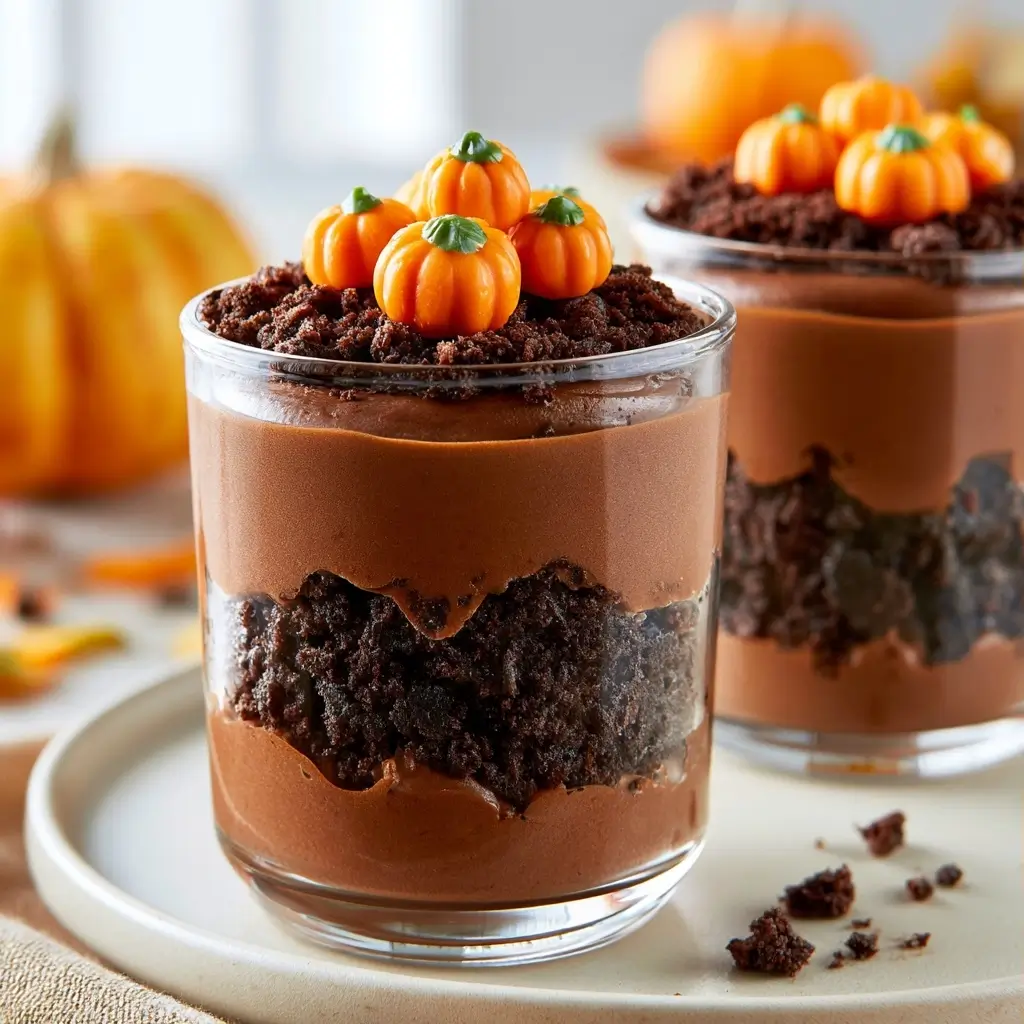 Pumpkin Dirt Cups | Fall Dirt Cups