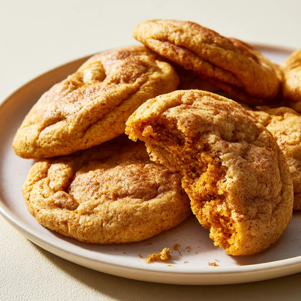 Thick, Big And Chewy Pumpkin Pie Cookies