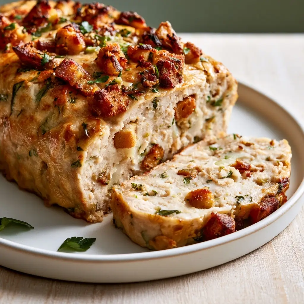 Turkey Stuffing Meatloaf | Cozy Family Thanksgiving Dinner